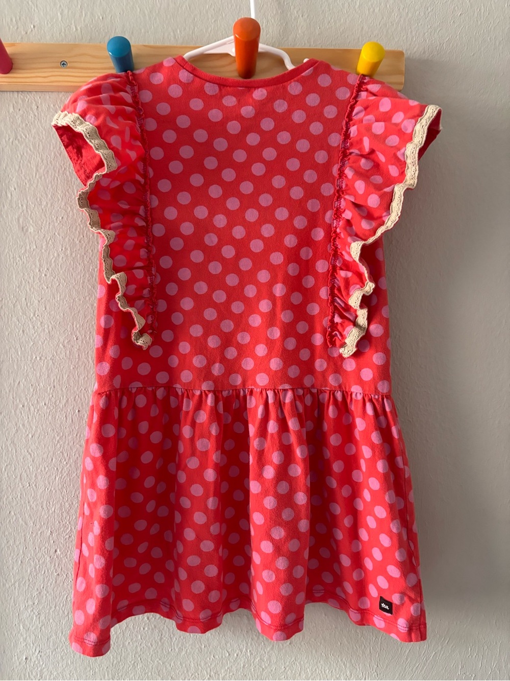 Tea Collection Crochet Trim Ruffle Dress - Picture 3 of 6